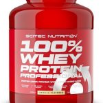 Scitec Nutrition 100% Whey Professional with Added Amino Acids Πρωτεΐνη Ορού Γάλακτος Χωρίς Γλουτένη με Γεύση Βανίλια 2.35kg