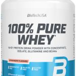 Biotech USA 100% Pure Whey Πρωτεΐνη Ορού Γάλακτος Χωρίς Γλουτένη με Γεύση Φράουλα 2.27kg