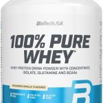 Biotech USA 100% Pure Whey Πρωτεΐνη Ορού Γάλακτος Χωρίς Γλουτένη με Γεύση Bourbon Vanilla 2.27kg